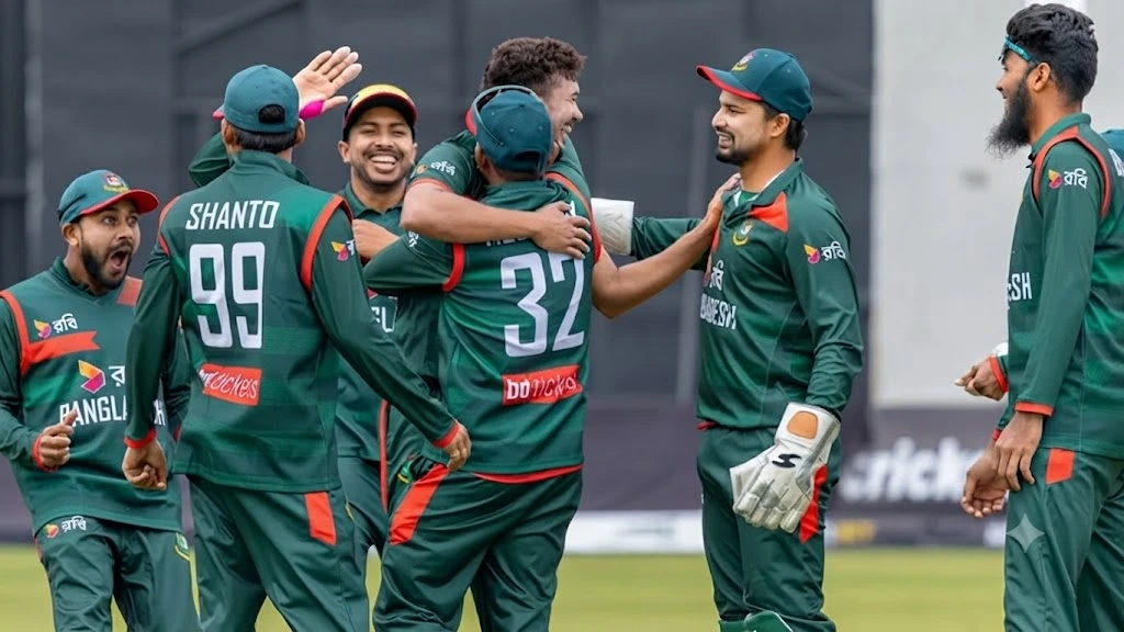 নাহিদ রানার বিধ্বংসী বোলিংয়ে ১৪১ রানেই গুটিয়ে গেল জিম্বাবুয়ে