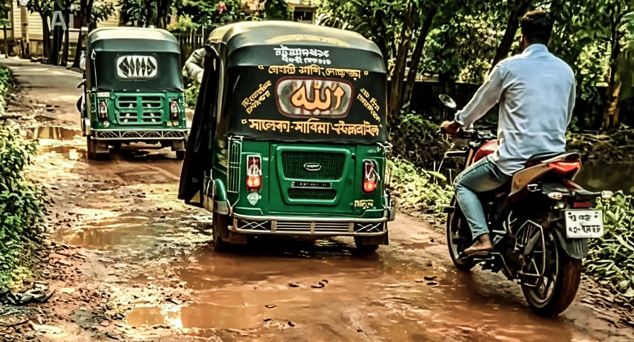 ঠাকুরদীঘি-জঙ্গল পদুয়া সড়কের বেহাল দশা